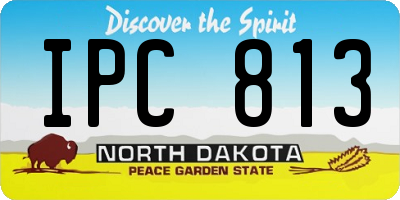 ND license plate IPC813
