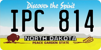 ND license plate IPC814