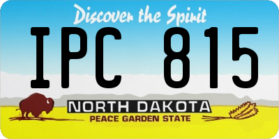 ND license plate IPC815