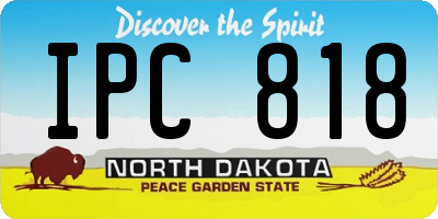 ND license plate IPC818