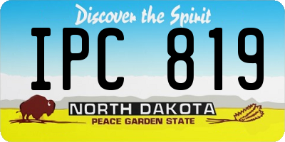 ND license plate IPC819