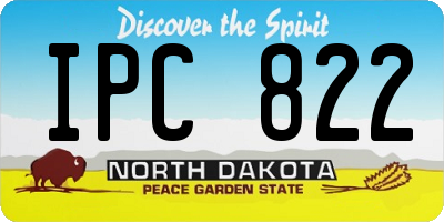 ND license plate IPC822