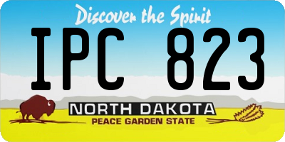 ND license plate IPC823