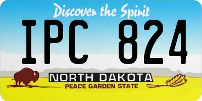 ND license plate IPC824
