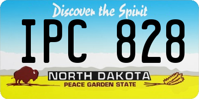 ND license plate IPC828