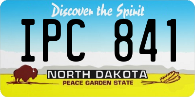 ND license plate IPC841