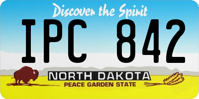 ND license plate IPC842