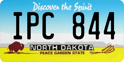ND license plate IPC844