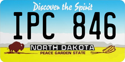 ND license plate IPC846