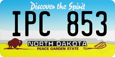 ND license plate IPC853