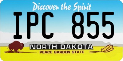 ND license plate IPC855