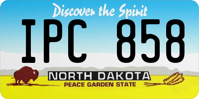 ND license plate IPC858