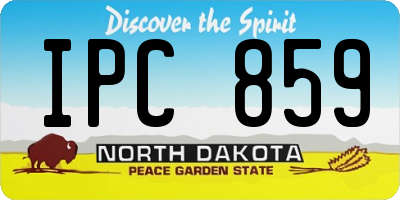ND license plate IPC859