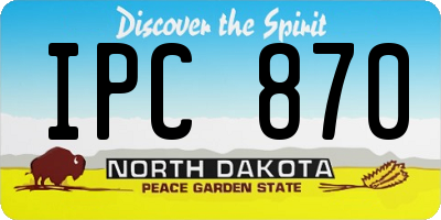 ND license plate IPC870