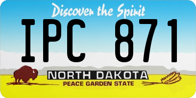 ND license plate IPC871