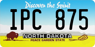 ND license plate IPC875