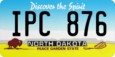 ND license plate IPC876