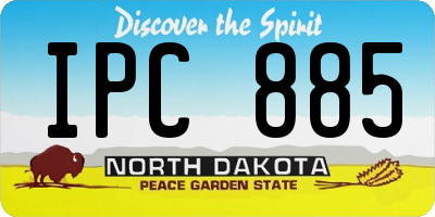 ND license plate IPC885