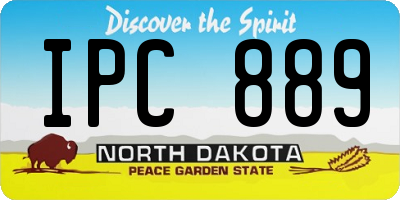 ND license plate IPC889