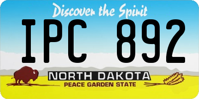 ND license plate IPC892