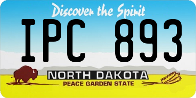 ND license plate IPC893