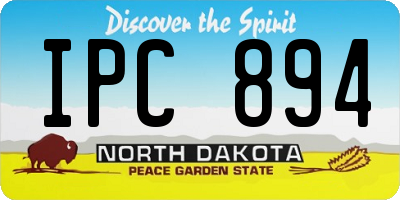 ND license plate IPC894