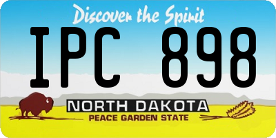 ND license plate IPC898