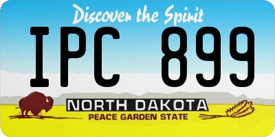ND license plate IPC899