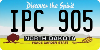 ND license plate IPC905