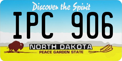 ND license plate IPC906