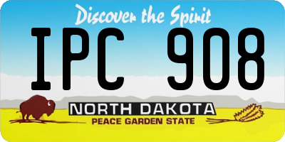 ND license plate IPC908