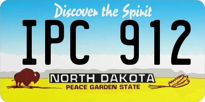 ND license plate IPC912