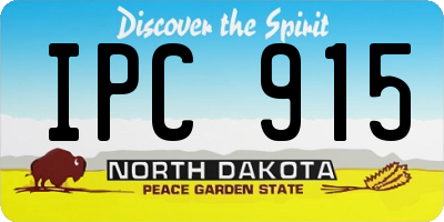 ND license plate IPC915