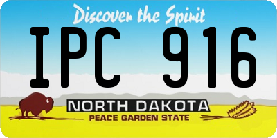 ND license plate IPC916