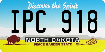 ND license plate IPC918