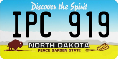 ND license plate IPC919