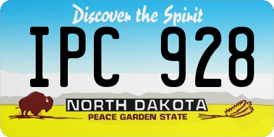 ND license plate IPC928