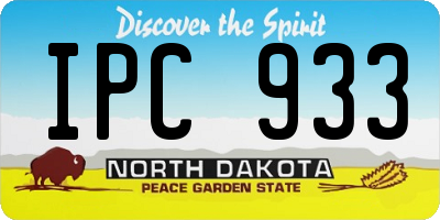 ND license plate IPC933