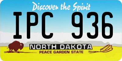 ND license plate IPC936