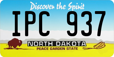 ND license plate IPC937