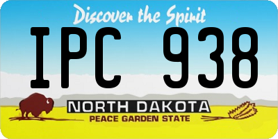 ND license plate IPC938