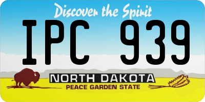 ND license plate IPC939