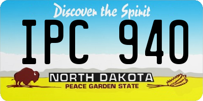 ND license plate IPC940