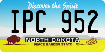 ND license plate IPC952