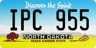 ND license plate IPC955