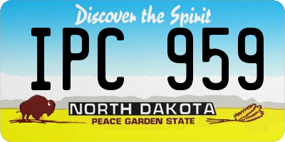 ND license plate IPC959