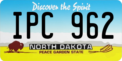 ND license plate IPC962