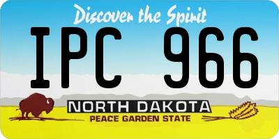 ND license plate IPC966