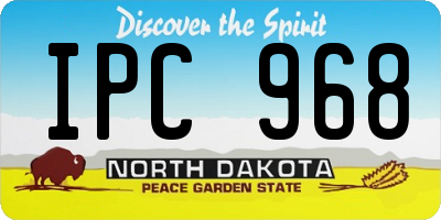 ND license plate IPC968