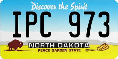 ND license plate IPC973